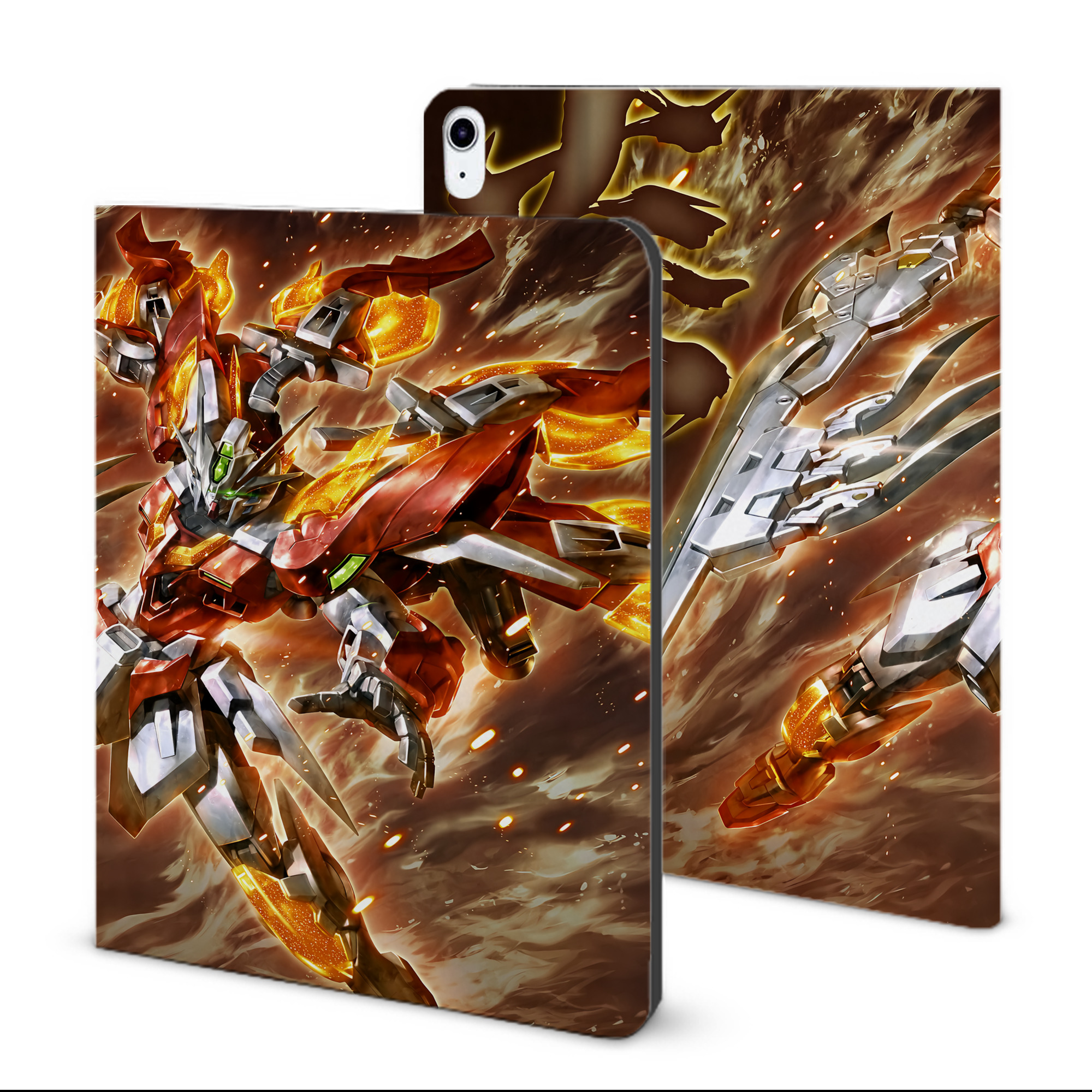 （画像用） 機動戦士ガンダム Mobile Suit Gundam IPad ケース ブック型 PUレザー TPU 耐衝撃 軽量 薄型 ペン収納なし 全面保護 IPad 各モデル対応